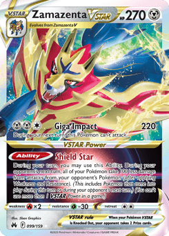 Zamazenta VSTAR 99 — Crown Zenith