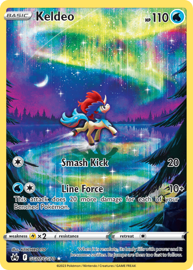 Carta Keldeo GG07/70 do set Crown Zenith Galarian Gallery — Pokémon TCG | Bynx