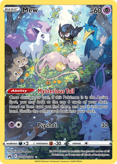 Carta Mew GG10/70 do set Crown Zenith Galarian Gallery — Pokémon TCG | Bynx