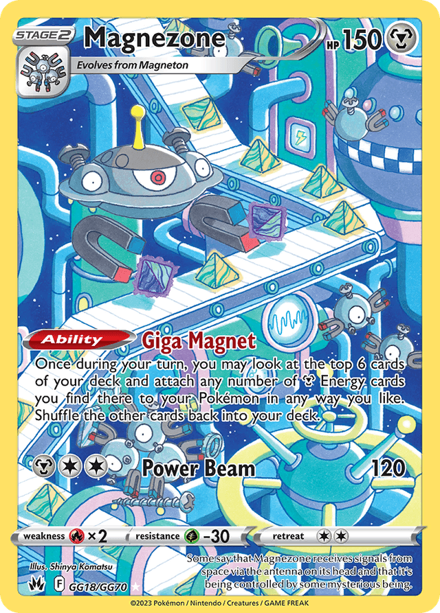 Carta Magnezone GG18/70 do set Crown Zenith Galarian Gallery — Pokémon TCG | Bynx
