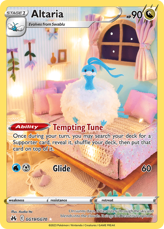Carta Altaria GG19/70 do set Crown Zenith Galarian Gallery — Pokémon TCG | Bynx