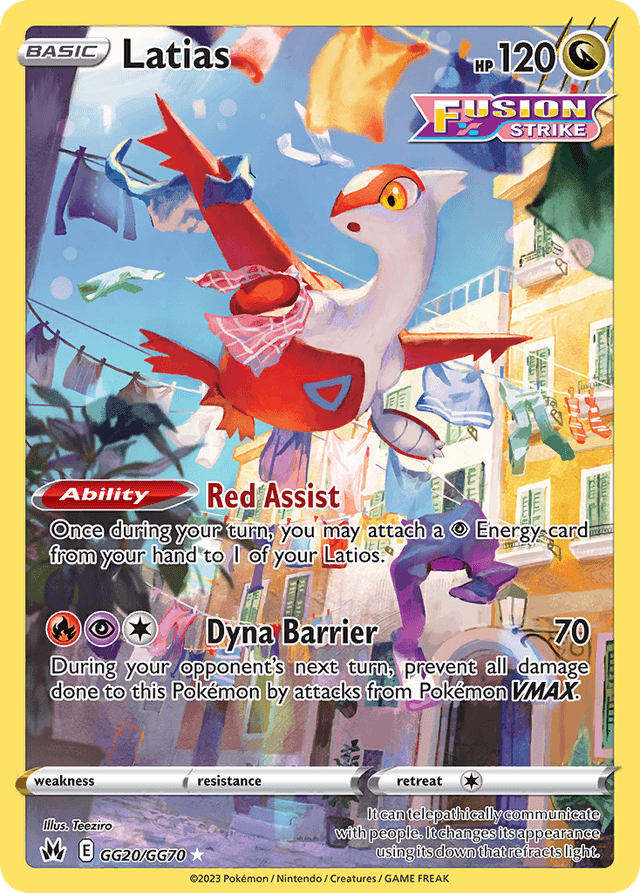 Carta Latias GG20/70 do set Crown Zenith Galarian Gallery — Pokémon TCG | Bynx