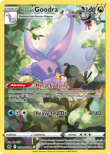 Carta Hisuian Goodra GG21/70 do set Crown Zenith Galarian Gallery — Pokémon TCG | Bynx