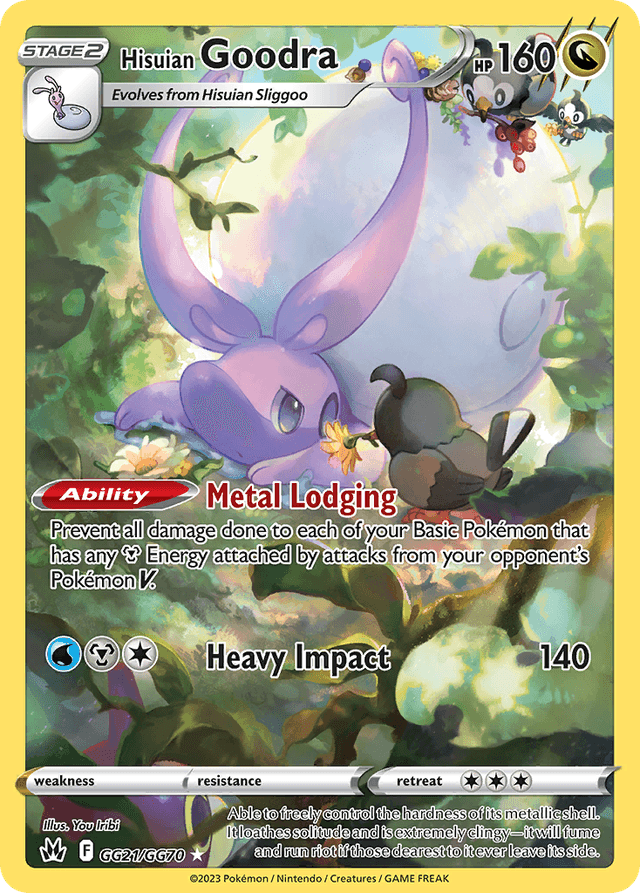 Carta Hisuian Goodra GG21/70 do set Crown Zenith Galarian Gallery — Pokémon TCG | Bynx