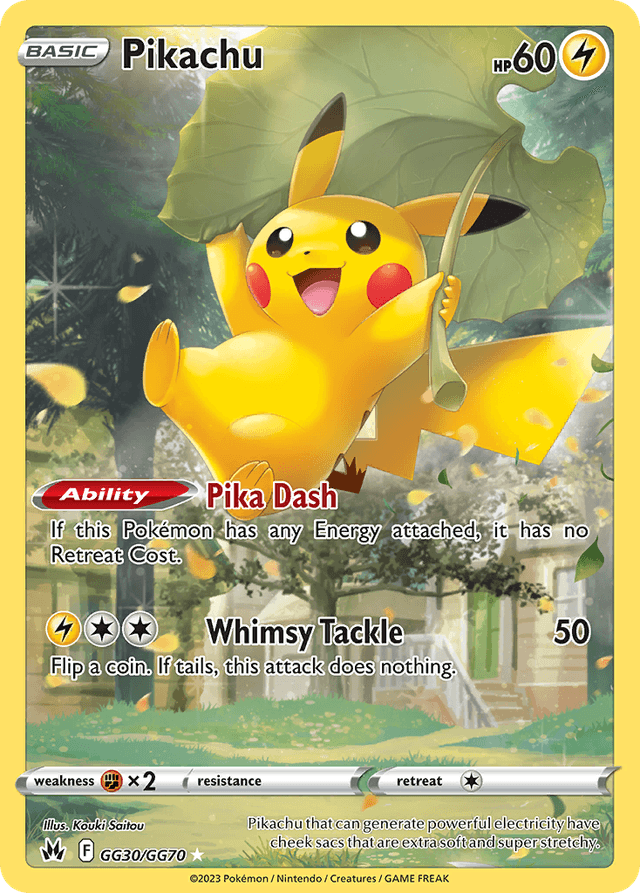 Carta Pikachu GG30/70 do set Crown Zenith Galarian Gallery — Pokémon TCG | Bynx