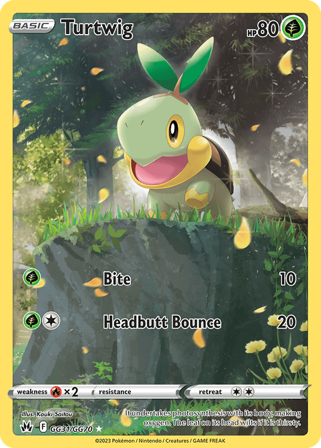 Carta Turtwig GG31/70 do set Crown Zenith Galarian Gallery — Pokémon TCG | Bynx