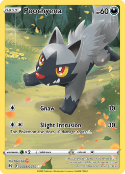 Poochyena GG33 — Crown Zenith Galarian Gallery