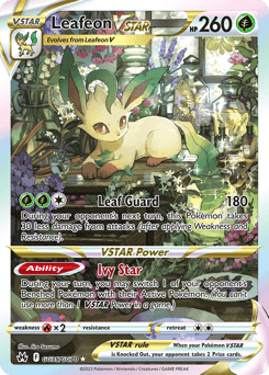 Leafeon VSTAR GG35/70 — Realeza Absoluta Galeria de Galar