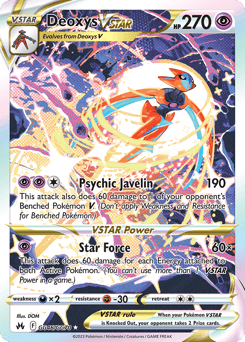 Deoxys VSTAR GG46/70 — Realeza Absoluta Galeria de Galar