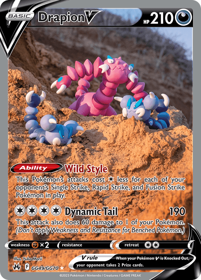 Carta Drapion V GG49/70 do set Crown Zenith Galarian Gallery — Pokémon TCG | Bynx