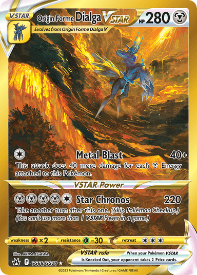 Carta Origin Forme Dialga VSTAR GG68/70 do set Crown Zenith Galarian Gallery — Pokémon TCG | Bynx