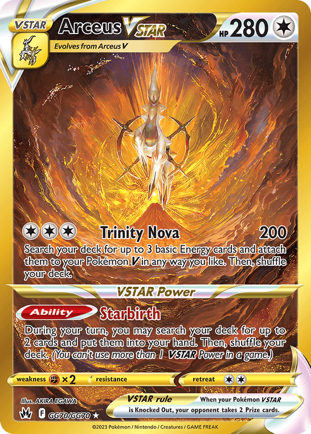 Carta Arceus VSTAR GG70/70 do set Crown Zenith Galarian Gallery — Pokémon TCG | Bynx