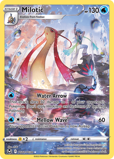 Carta Milotic TG02/30 do set Silver Tempest Trainer Gallery — Pokémon TCG | Bynx