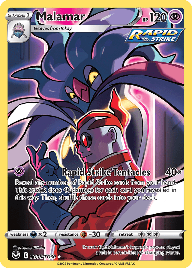 Carta Malamar TG06/30 do set Silver Tempest Trainer Gallery — Pokémon TCG | Bynx