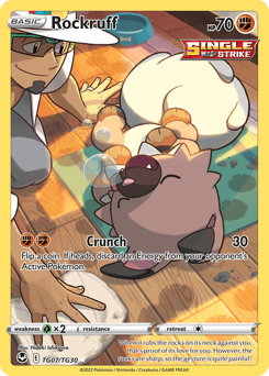 Rockruff TG07 — Silver Tempest Trainer Gallery