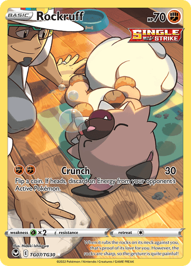 Carta Rockruff TG07/30 do set Silver Tempest Trainer Gallery — Pokémon TCG | Bynx