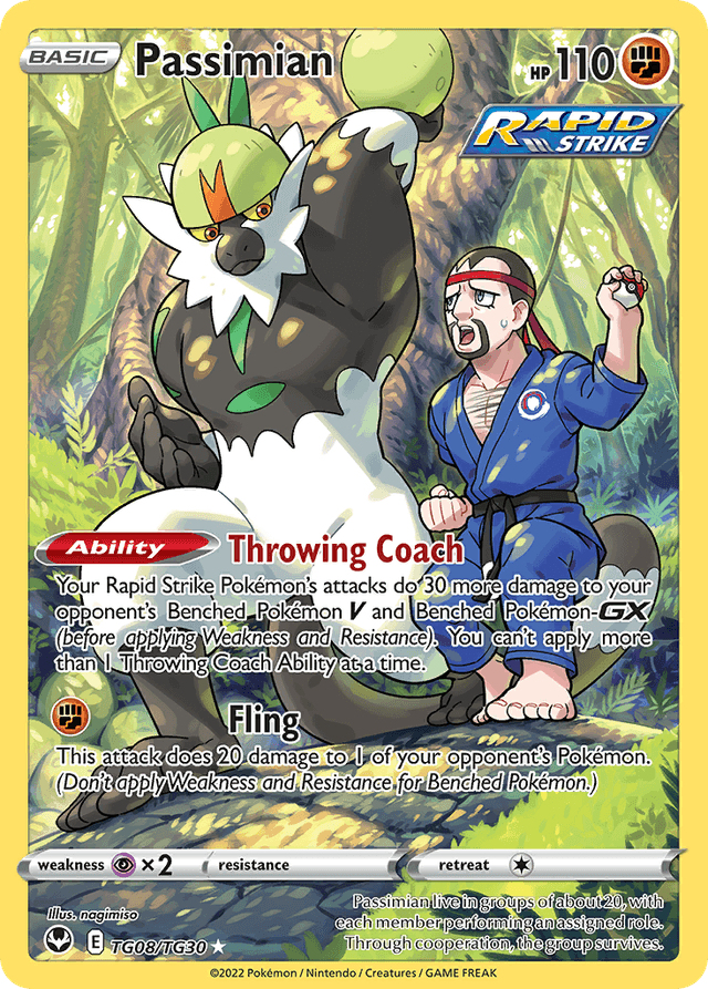 Carta Passimian TG08/30 do set Silver Tempest Trainer Gallery — Pokémon TCG | Bynx