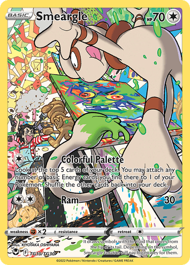 Carta Smeargle TG10/30 do set Silver Tempest Trainer Gallery — Pokémon TCG | Bynx