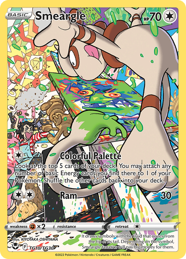 Carta Smeargle TG10/30 do set Silver Tempest Trainer Gallery — Pokémon TCG | Bynx