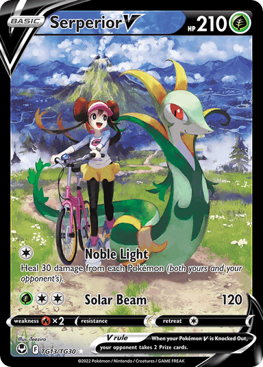 Carta Serperior V TG13/30 do set Silver Tempest Trainer Gallery — Pokémon TCG | Bynx