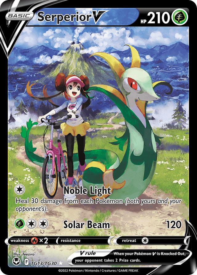 Carta Serperior V TG13/30 do set Silver Tempest Trainer Gallery — Pokémon TCG | Bynx