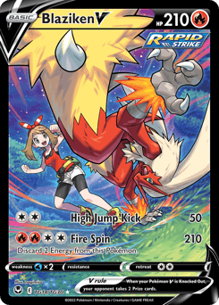 Blaziken V TG14 — Silver Tempest Trainer Gallery