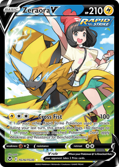 Zeraora V TG16 — Silver Tempest Trainer Gallery