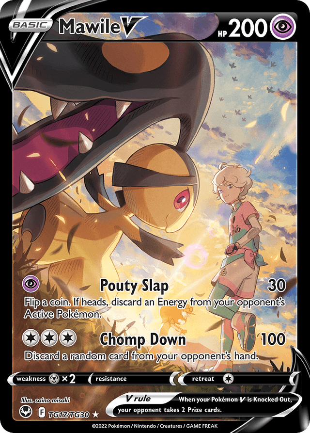 Carta Mawile V TG17/30 do set Silver Tempest Trainer Gallery — Pokémon TCG | Bynx
