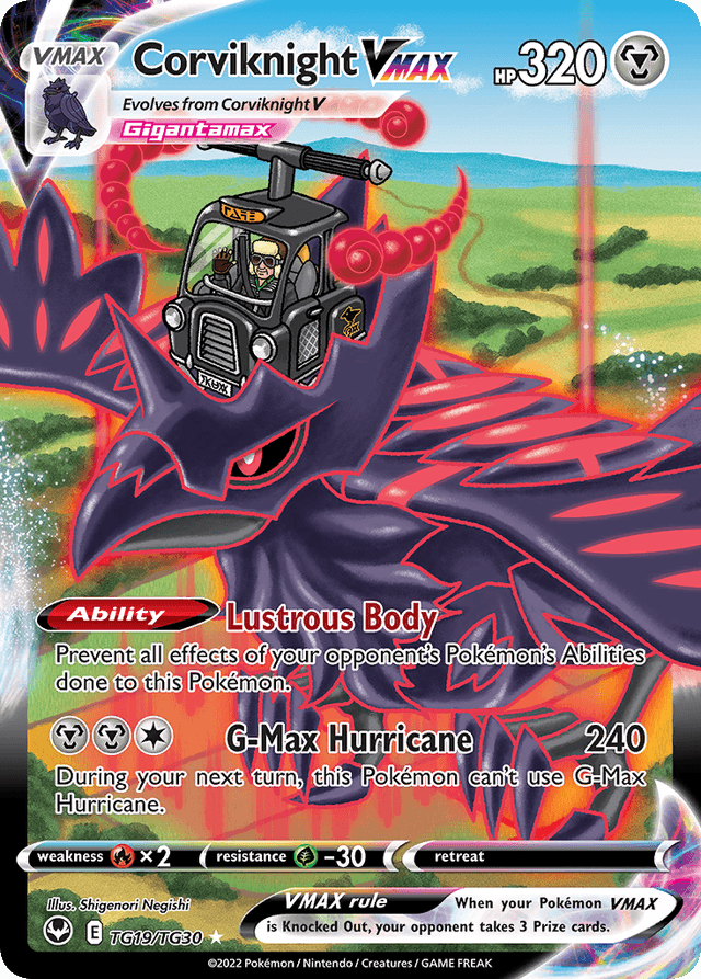 Carta Corviknight VMAX TG19/30 do set Silver Tempest Trainer Gallery — Pokémon TCG | Bynx