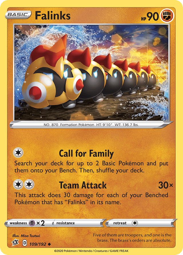 Carta Falinks 109/192 do set Rebel Clash — Pokémon TCG | Bynx