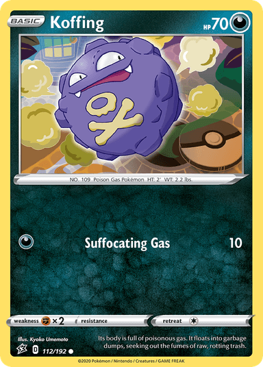 Carta Koffing 112/192 do set Rebel Clash — Pokémon TCG | Bynx