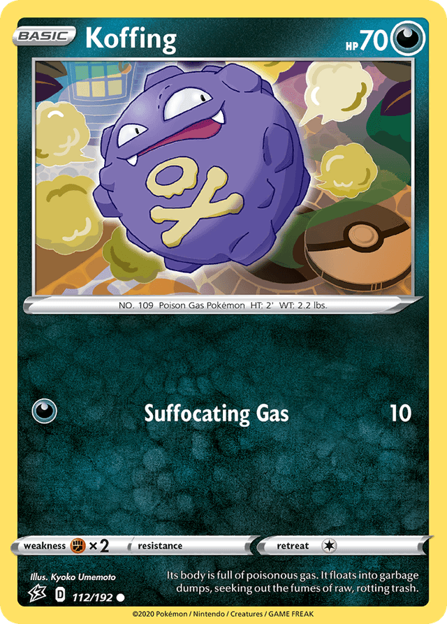 Carta Koffing 112/192 do set Rebel Clash — Pokémon TCG | Bynx