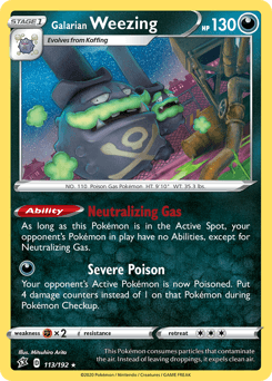 Galarian Weezing 113 — Rebel Clash