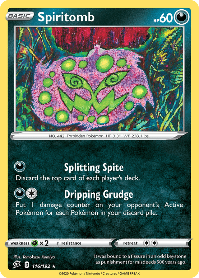 Carta Spiritomb 116/192 do set Rebel Clash — Pokémon TCG | Bynx