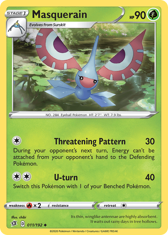 Carta Masquerain 11/192 do set Rebel Clash — Pokémon TCG | Bynx