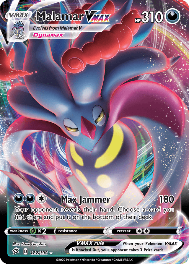 Carta Malamar VMAX 122/192 do set Rebel Clash — Pokémon TCG | Bynx