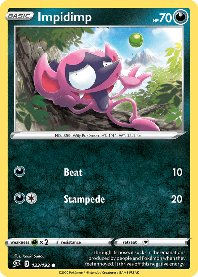 Carta Impidimp 123/192 do set Rebel Clash — Pokémon TCG | Bynx