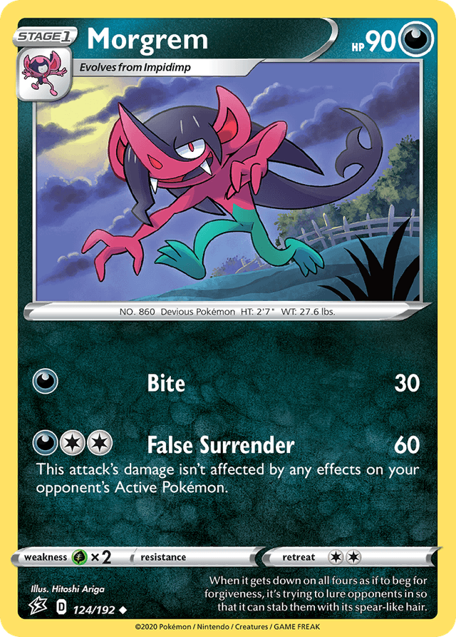 Carta Morgrem 124/192 do set Rebel Clash — Pokémon TCG | Bynx