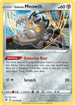 Galarian Meowth 126 — Rebel Clash