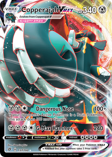 Carta Copperajah VMAX 137/192 do set Rebel Clash — Pokémon TCG | Bynx