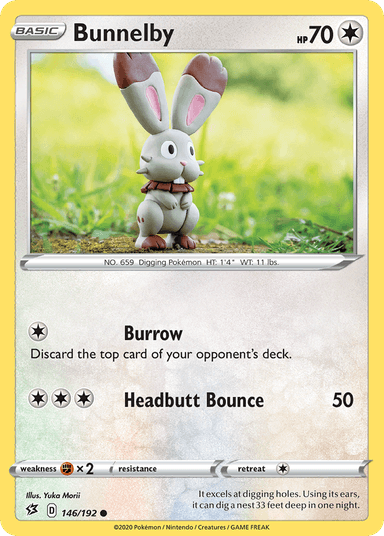 Carta Bunnelby 146/192 do set Rebel Clash — Pokémon TCG | Bynx
