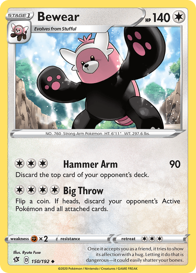 Carta Bewear 150/192 do set Rebel Clash — Pokémon TCG | Bynx