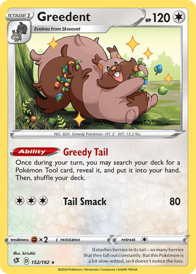 Carta Greedent 152/192 do set Rebel Clash — Pokémon TCG | Bynx
