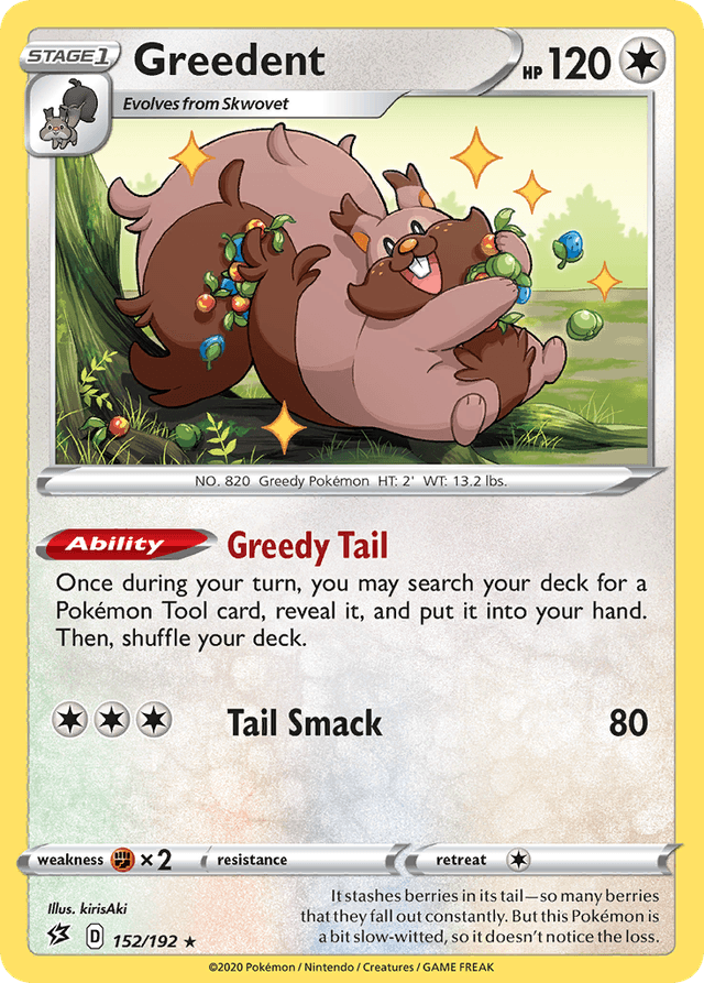 Carta Greedent 152/192 do set Rebel Clash — Pokémon TCG | Bynx