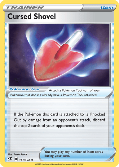 Carta Cursed Shovel 157/192 do set Rebel Clash — Pokémon TCG | Bynx