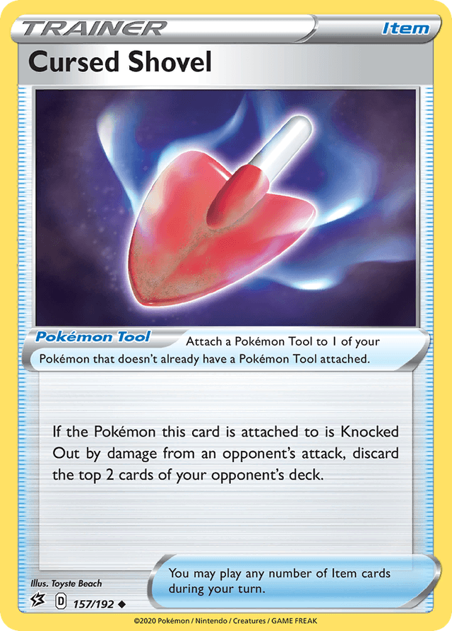 Carta Cursed Shovel 157/192 do set Rebel Clash — Pokémon TCG | Bynx