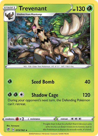 Carta Trevenant 15/192 do set Rebel Clash — Pokémon TCG | Bynx