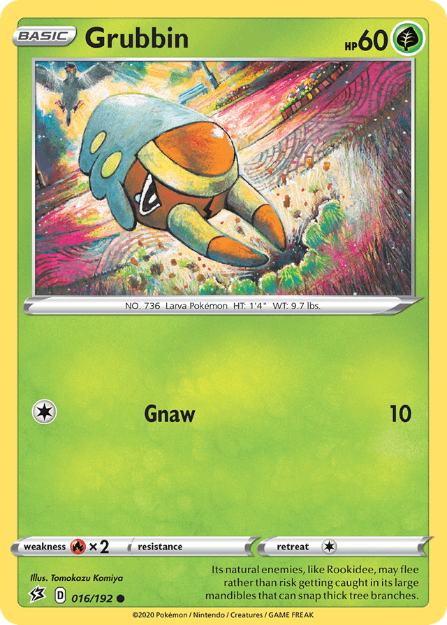 Carta Grubbin 16/192 do set Rebel Clash — Pokémon TCG | Bynx