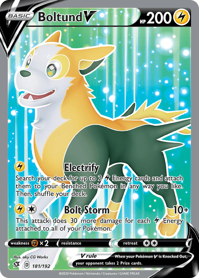 Carta Boltund V 181/192 do set Rebel Clash — Pokémon TCG | Bynx