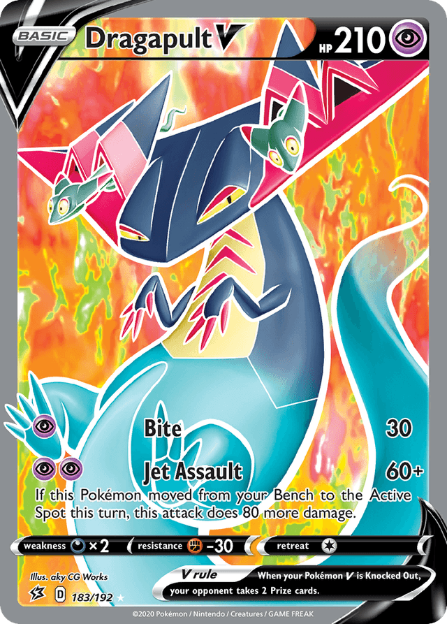 Carta Dragapult V 183/192 do set Rebel Clash — Pokémon TCG | Bynx